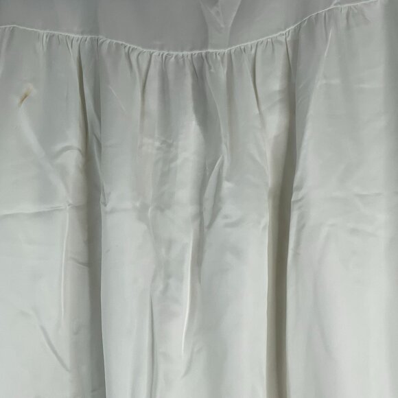 Barbizon Vintage Silky Satin Nightgown Large Floral Embroidered Lace Trim Dainty - Picture 13 of 14
